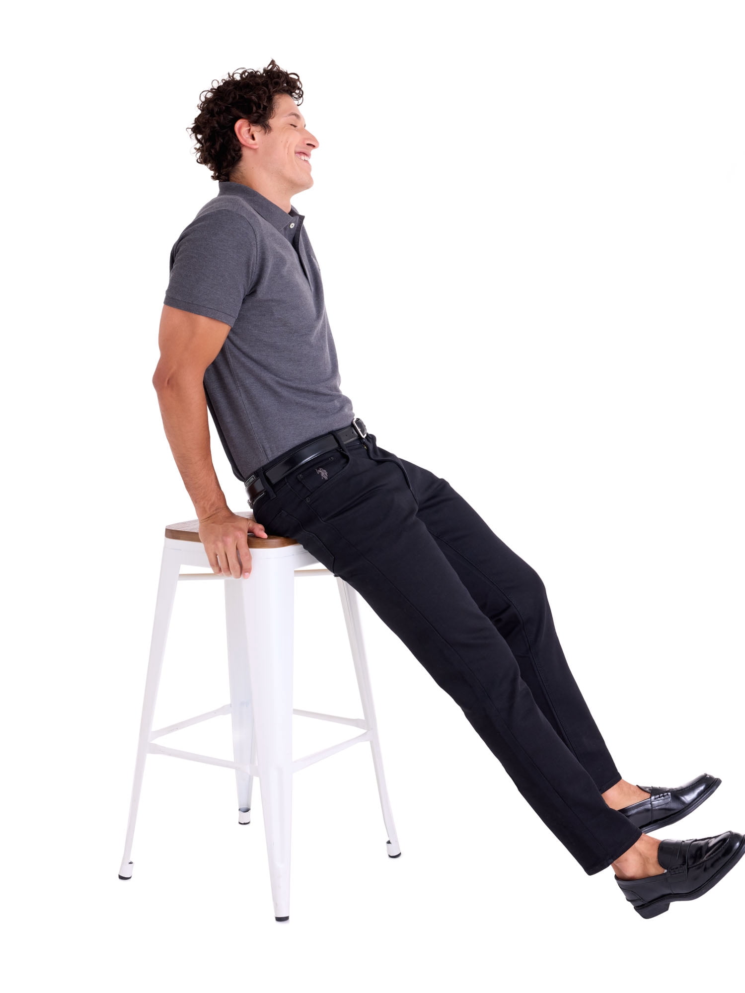 U.S. Polo Assn. Men's Slim Straight Knit Denim Jean