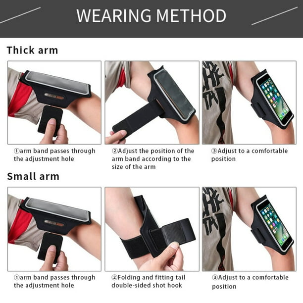 POINTERTECK Waterproof Running Armband for Phone with Case Sports