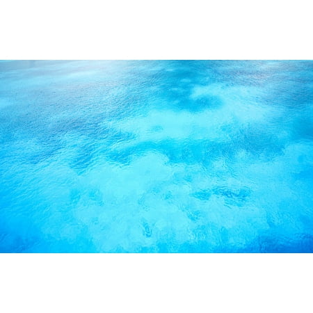 Canvas Print Water Turquoise Caribbean Sea Background Blue Stretched Canvas 10 x (Best Blue Water In Caribbean)