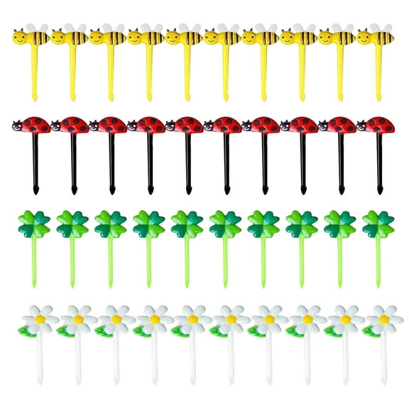 WEgfTDuOP 32pcs Fruit Skewers Cute Food Fruit Insert