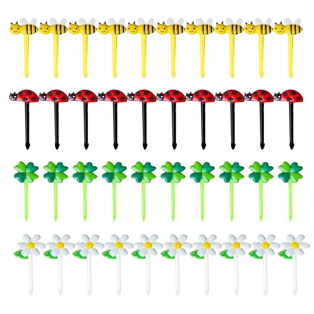 32 Pcs Brochettes de Fruits Mignon Insert de Nourriture