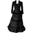 thumbnail image 7 of Victorian Gothic Steampunk Bustle Dress Women’s Edwardian Evening Gown Classic Style, 7 of 7