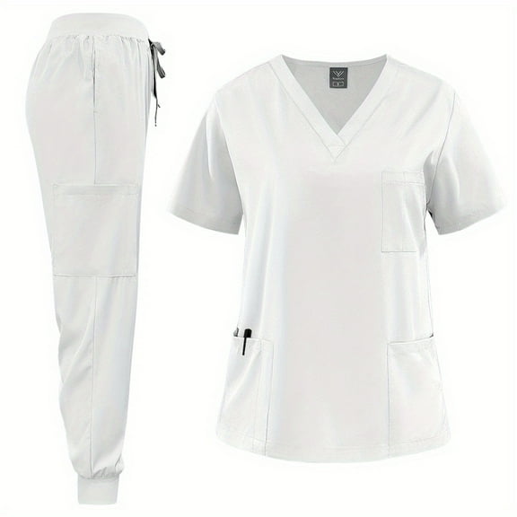Lightweight and Breathable Uniform Set Great for Work Functional Scrubs Set for Medical Students & Healthcare Workers