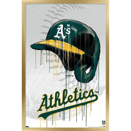 MLB Oakland Athletics – Drip Helmet 22 Wall Poster 22.375 x 34 Framed MLB Oakland Athletics – Drip Helmet 22 Wall Poster 22.375 x 34 Framed