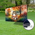 thumbnail image 3 of Hello Fall Shetland Sheepdog Football Welcome Autumn with Leaves Pumpkins Yard Sign Sheltie Dog Lover Gifts Outdoor Home Lawn Garden Porch Decor - 00012, 3 of 5