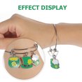 thumbnail image 3 of Pulsera del día de San Patricio Pulsera irlandesa Pulsera decorativa Pulsera con dijes Pulsera de mujer, 3 of 3