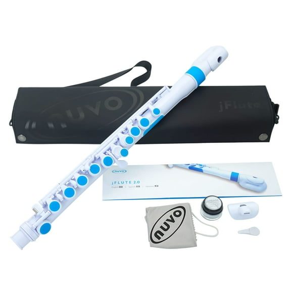 Nuvo Flute, White/Blue (N220JFBL)