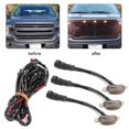 thumbnail image 3 of Luz de Rejilla de Coche, Alto Brillo, Elegante actualización, compatible con Raptor Premium ABS, Lente Blanca, Luz Amarilla, 3 of 7