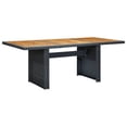 thumbnail image 1 of vidaXL Garden Table Dark Grey Poly Rattan and Solid Acacia Wood, 1 of 3