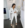 thumbnail image 5 of Long Sleeve Zipper Romper Jumpsuit (M, Orange), 5 of 11