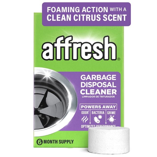 Limpiador para triturador de basura Affresh, 6 tabletas, suministro para 6 meses