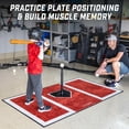 thumbnail image 2 of GoSports Baseball and Softball Hitting Mat for Batting Stance Practice - 6 x 4 ft, 2 of 7