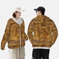 thumbnail image 6 of Haiem Vintage Map UPF 50+ Fishing Shirts for Men Long Sleeve UV Sun Protection Hoodie Non-Mask Outdoor Hiking Shirts, 6 of 9