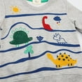 thumbnail image 4 of Esaierr Toddler Boy Sweatshirt Round Neck Bottoming Shirt Long-Sleeved Sweatshirt Autumn Printed Tops, 4 of 5