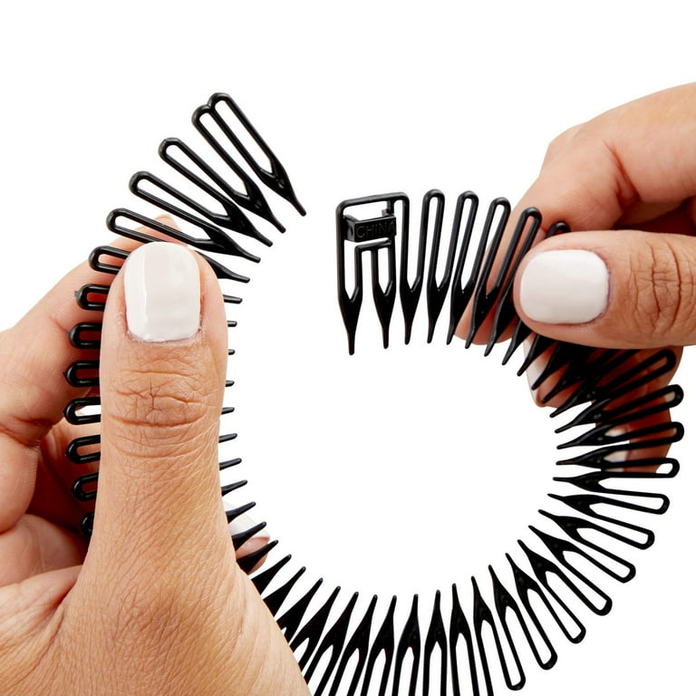 Glamlily 12 Pack Zig Zag Claw Headbands with Teeth, Assorted