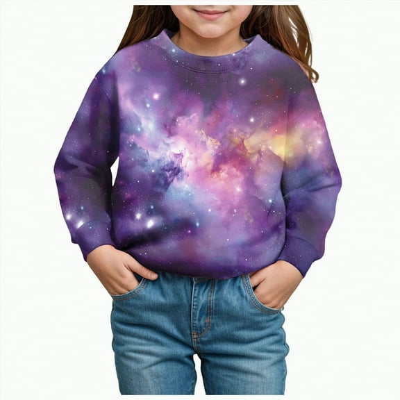 Ccpelsie Toddler Boy Crewneck Sweatshirt Letter Long Sleeve Pullover Tops Kids Fall Winter Outfits Casual Clothes(Light Purple,3-4 Years)