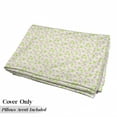 thumbnail image 5 of Shabby Flora Floor Pillow Lounger Cover, Classical Spring Yard Florescence Pastel Colored Flourish Pattern, Nap Mat Printed Fabric Case for 5 Pillows, 88" x 27", Pale Pink Pale Green, by Ambesonne, 5 of 5