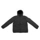 thumbnail image 5 of Abrigo con capucha con calefacción eléctrica Control único de 3 temperaturas Chaqueta térmica con calefacción USB de 2 zonas para hombres y mujeres Negro 4XL, 5 of 12