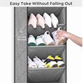 thumbnail image 6 of SLEEPING LAMB Over The Door Shoe Organizer for Closet with Large Deep Pockets, Narrow Shoe Rack for Door Hanging Boots Storage, Black, 6 of 10