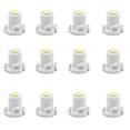 thumbnail image 1 of 12Pcs Vehículo 12V T4,2 Bombilla LED Blanco 2-3014-SMD Luz de Panel Tablero de Coche, 1 of 1