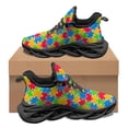 thumbnail image 1 of Autism Awareness Pattern Woman Wear-Resistant Lightweight Mesh Shoes Brand Design Comfortable Sneakers Round Toe Tenis Masculino, 1 of 5