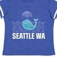 thumbnail image 4 of Inktastic Seattle Washington Cute Whale Travel Boys or Girls Toddler T-Shirt, 4 of 5