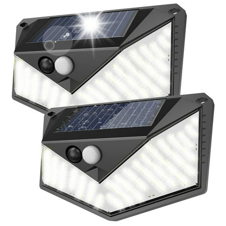

Solar Outdoor Lights 220 Super Bright Motion Sensor Lights with 3 Lighting Modes and 270degree Lighting Angle