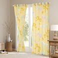 thumbnail image 3 of Homewish Kawaii Bowknot Curtains Pack of 2 (42x84 Each) for Kids Girls, Gradient Bow Ribbon Curtains Blackout, Cute Stars Bedroom Curtains, Luxurious Bedroom Decor, 3 of 6