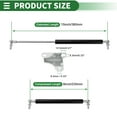 thumbnail image 5 of Unique Bargains 2 Pcs 30lb/135N/13.5kg 15inch/380mm Lift Supports Struts Black with Bracket, 5 of 7