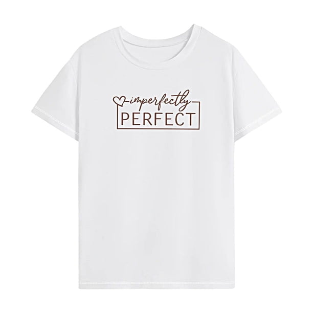 Camiseta para mujer Camiseta básica de verano para usar en el trabajo Regalo del día de San Valentín L