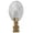 Large - Pack of 1, variant on Royal Designs, Inc. Simple Balloon Design Lamp Finial, F-2025L-PB-1, Polished Brass, Single