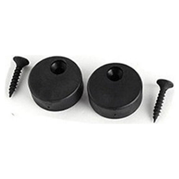 2Pc Sliding Barn Door Hardware Set Black Anti-Jump Disk Block