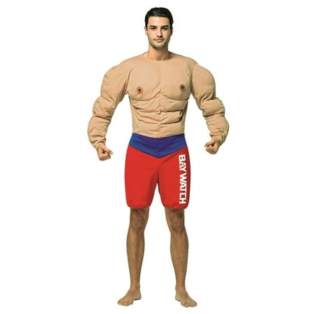 Baywatch - Muscles Lifeguard Adult Halloween Costume