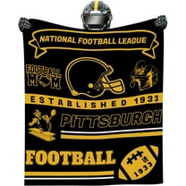 Pittsburgh Blanket Gifts Lightweight Flannel Throw Blanket Soft Warm Blanket Football Fans Gifts for Men Women Kids 50x60 Inch