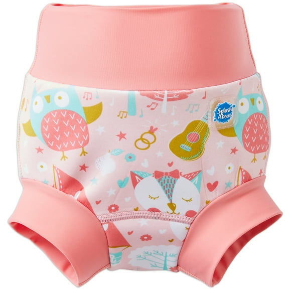 Splash About Girl's Happy Nappy™ Reusable Swim Diaper, Owl & The Pussycat, 0-3 Months
