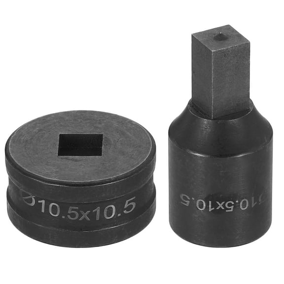 Uxcell Hydraulic Hole Punch Die 10.5x10.5mm Square Hole Electric Punching Kit CH70