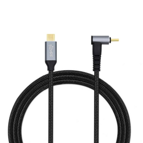 FVH 0.5M 90 Degree Up Down Angled Type-C USB-C Male to Male USB3.1 10Gbps 100W Data Cable for Laptop Phone