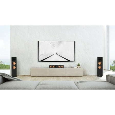 Klipsch - Reference Premiere Dual 8" 600-Watt Dolby Atmos Passive 2-Way Floor Speaker (Each) - walnut
