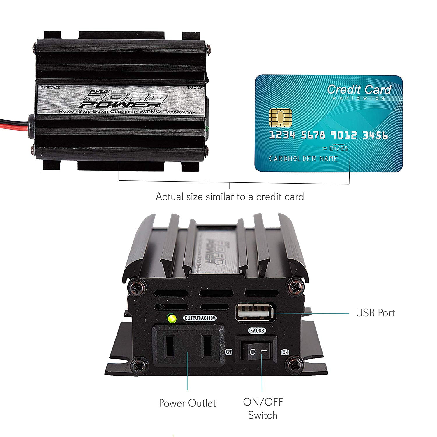PYLE PINV22 - 200 Watt Power Inverter with USB Charging