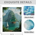 thumbnail image 3 of Diamond Art Kits for Adults - 5d Sailing Ship Tropical Landscape Diamond Painting for Adults, Diamond Art for Adults Beginners, Diamond Painting Kits for Adults for Home Wall Decor, 3 of 7