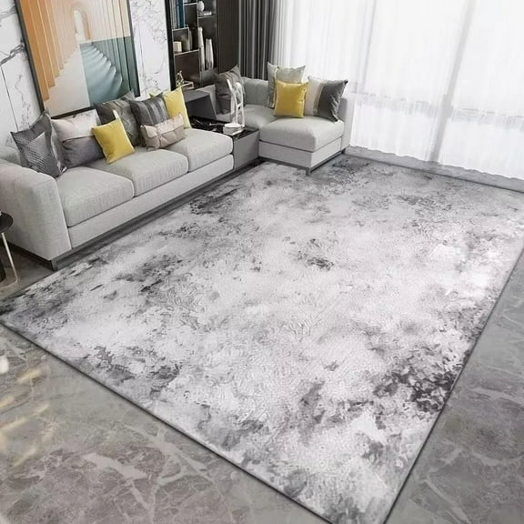 Flannel Thickened Abstract Art Living Room Rugs Non-slip Lounge Rug Decor Home Bedroom Carpet Washable Balcony Coffee Tables Mat