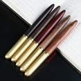 thumbnail image 5 of Vintage Luxury Wooden Copper Fountain Signature Pen Fine Nib 0.7mm Writing Tool, 5 of 17