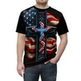 thumbnail image 5 of Printed Design Patriotic Cross T-Shirt, 5 of 7