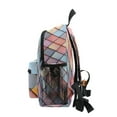 thumbnail image 4 of FORMRS School Backpack with Front Zippered Pocket 12" Student Travel Daypack, Pink Shimmering Pattern, 4 of 6