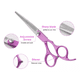 thumbnail image 3 of Kit Tijeras Profesionales BELUG Moradas 12 Pzs, 3 of 3