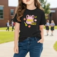 thumbnail image 4 of LEKWK Girl's Backpack Graphic T-Shirt School Bus Print Short Sleeve Crew Neck Tee Lightweight Cotton Top Preppy Back to School Outfits, 4 of 9