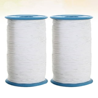 2PCS 0.5Mm Thickness 547 Yard Elastic Thread Sewing Elastic String Cord  White an