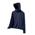thumbnail image 5 of Baberdicy Dark Blue Women's Ice And Sun Protective Jacket Light And Breathable Cycling Jacket, L, 5 of 5