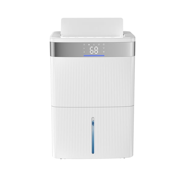 KFFKFF 80-Pint Dehumidifier for Home and Basement, Includes Drain Hose for Commercial and Industrial Applications, Intelligent Humidity Regulation, Quiet Operation for Spacious Areas, Warehouses