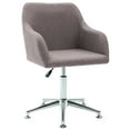 thumbnail image 1 of vidaXL Chaise de Bureau Pivotante en Tissu Taupe, 1 of 5